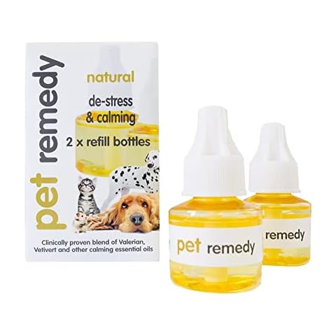 Pet Remedy Natural De-Stress & Calming Plug-in Diffuser Refill for Cats & Dogs 40 mL, 2 Pack Cover