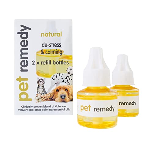 Pet Remedy Refil de difusor de encaixe natural desestresse e calmante para gatos e cães 40 ml, pacot