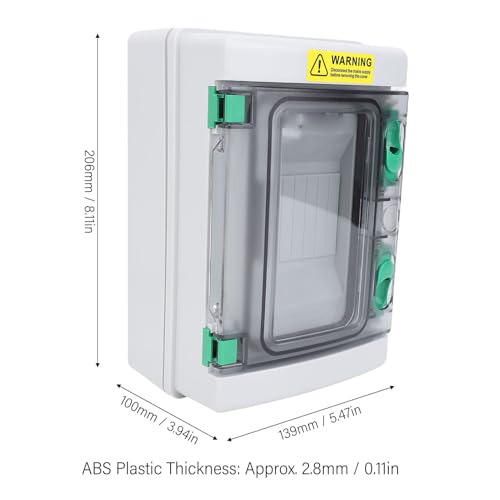 Boîte de jonction étanche IP66 avec couvercle transparent en ABS PC pour 4 circuits