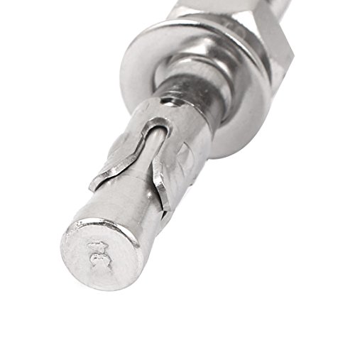 Aexit M10 Thread Anchors 304 Stainless Steel Car Repair Gecko Expansion Bolt Screw 80mm Stud Anchors Long 2pcs