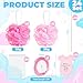 Pickmesh 24 Sets Baby Shower Party Favors, 30g Loofah Sponge Bulk with Tags Kit, Table Centerpieces for Boys Girls Baby Shower Gender Reveal Party Game Prize Return Gift (Pink)