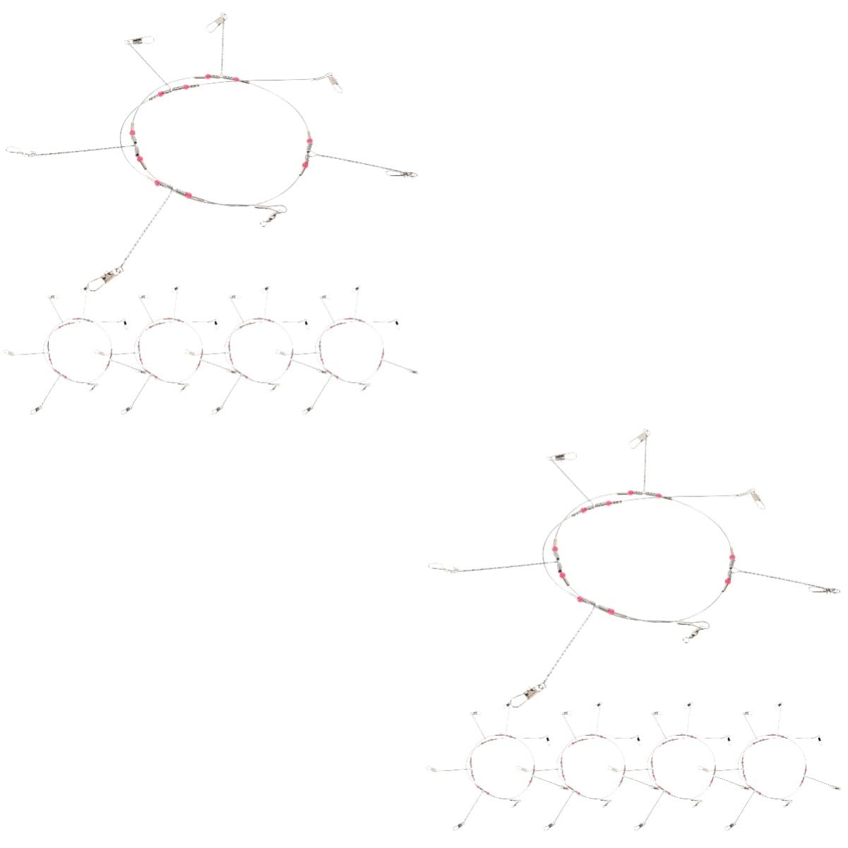 Abaodam 1 Set Fishing Accessory Kit Wire Balance Fishing Leaders Set Durable Tracer Rigs Wear Resistant Prevent Tangles and Efficiency