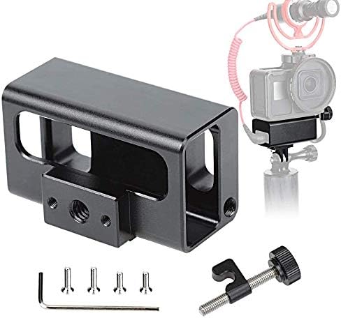 Forevercam Compatible Vlogging Frame Protective Housing Case, Aluminum, Black, Water Repellent, Camera Case, GoPro Hero