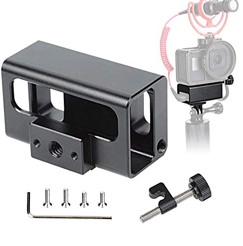 Forevercam Compatible Vlogging Frame Protective Housing Case, Aluminum, Black, Water Repellent, Camera Case, GoPro Hero