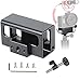 Compatible Vlogging Frame Protective Housing Case Microphone Adapter Mount for Forevercam HERO7 Black,Silver,White/ HERO6 Black/HERO5 Black/Hero(2018) Aluminium Cage
