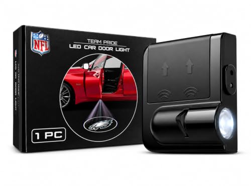 Image of LED Car Door Light - Officially Licensed NFL Wireless Projector - Show Your Team Pride - Battery Powered, Easy Install