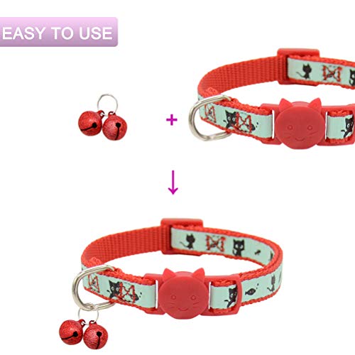 image for Barleygoo 30 Pack Pet Cat Collar Bells, Strong Loud Dog Collar Bells f