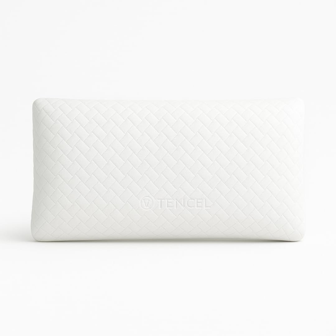 Almohada Infantil de 90 cm, Viscoelástica, Ergonómica, Hipoalergénica y Transpirable. Almohada Segura para Niños con Tejido Adaptado a su Edad. Sin Cremallera
