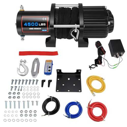 Winch eléctrico 4500LBS para ATV UTV camioneta 12V miniatura 1