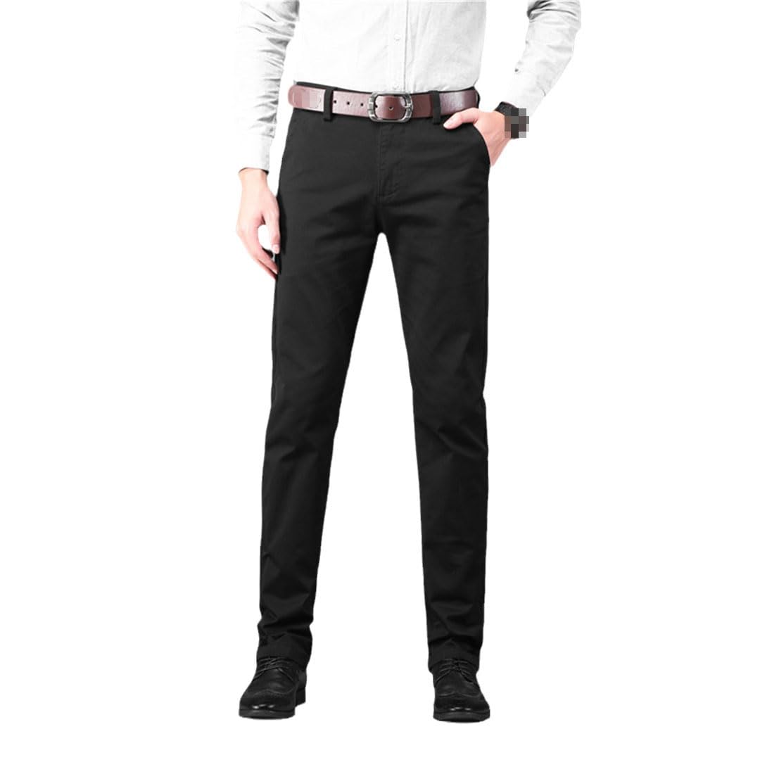 Vogrtcc Pantaloni da Abito da Uomo da Uomo Pantaloni da Ufficio Dritti Taglie Forti