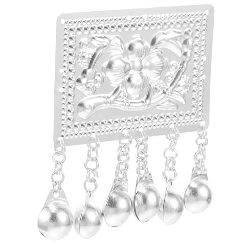 Angoily Adorno Étnico de Costura para Ropa Decorativo de Aluminio Pequeño Colgante Ornamental para Prendas Decoraciones Étnicas y Accesorios de Costura Adecuado para Manualidades y