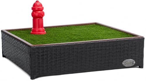 Image of Porch Potty Dog Potty Turf, Small 26x50x7, Without Sprinkler System | Reusable Artificial Grass Pad, Washable Mat with Mesh Backing, Fast Drainage Design, Quick-Drying Surface, Pet Potty Training