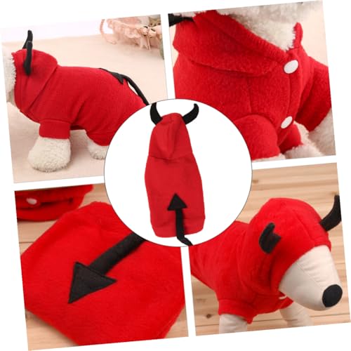 Disfraz Diablo XL para Perro con Capucha POPETPOP miniatura 4