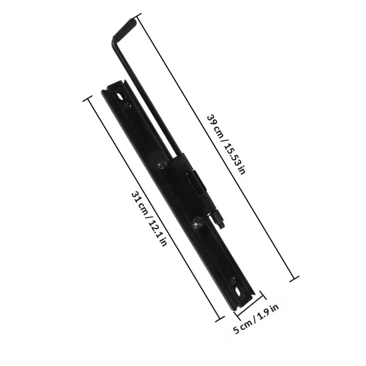 Kit de Soporte de Montaje para Asiento de Coche Negro de Hierro, 2 Pares Deslizadores y Fácil Instalación para Reparación de Vehículos