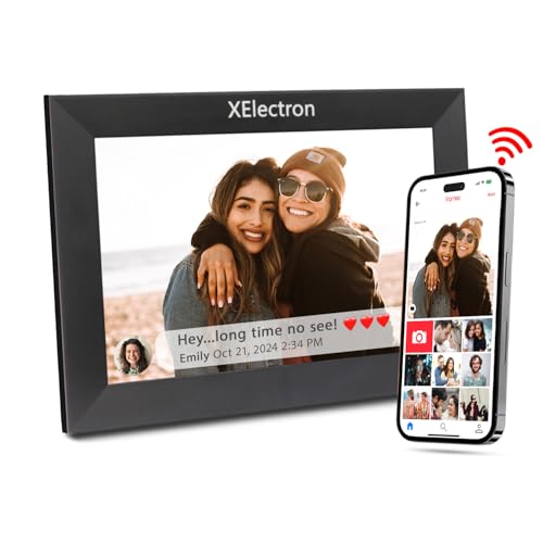 XElectron 10.1 inch (25.65 cm) WiFi Digital Photo Frame with Slid...