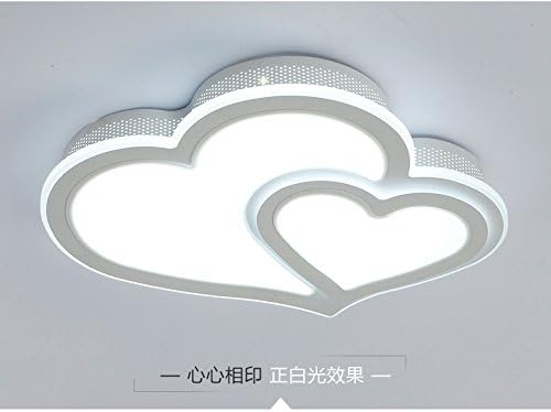 Simple LED ceiling lamp, personality, warmth, bedroom, wedding room, lamps, special shapes, wrought iron decoration, living room ceiling lamp,Chocolate warm light 36W 520CM