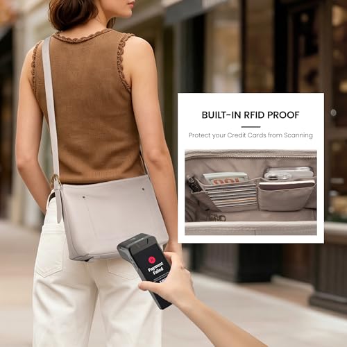 Image of befen Genuine Leather Purses for Women, RFID Medium Leather Crossbody Bags Shoulder Purse Handbags