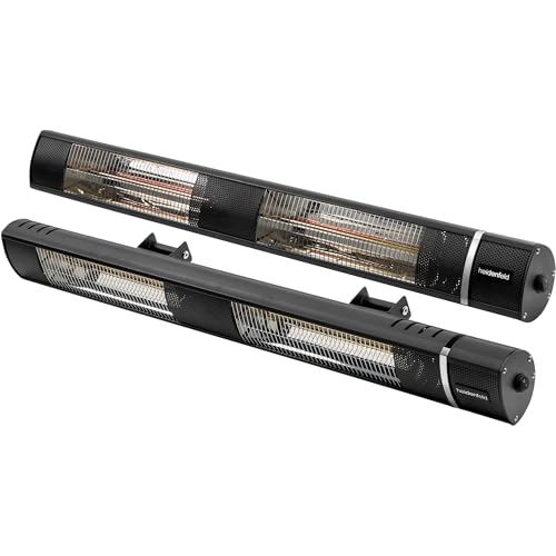 Heidenfeld Infrarot Heizstrahler IH110 | 𝟑 𝐉𝐀𝐇𝐑𝐄 𝐆𝐀𝐑𝐀𝐍𝐓𝐈𝐄 - 3000 Watt - Fernbedienung - Infrarotheizung - Elektroheizung - Infrarotstrahler - Terrassenheizer