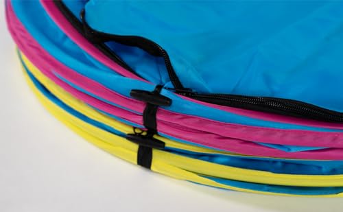 Callieway Hoopers Agility Barrel – Tonne/Fass für Hundetraining (Doppelpack, Blau) | Leicht, stabil & beschwerbar | Inkl. Transporttasche | Agility Parcours für Hunde | Blau