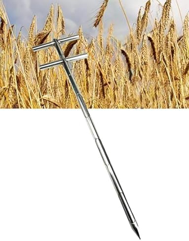 Stainless Steel Soil Grain Probe Sampler, 47in Rotating Probe for Grain, Powder, Cement & Fertilizer – Durable & Versatile Sampling Tool