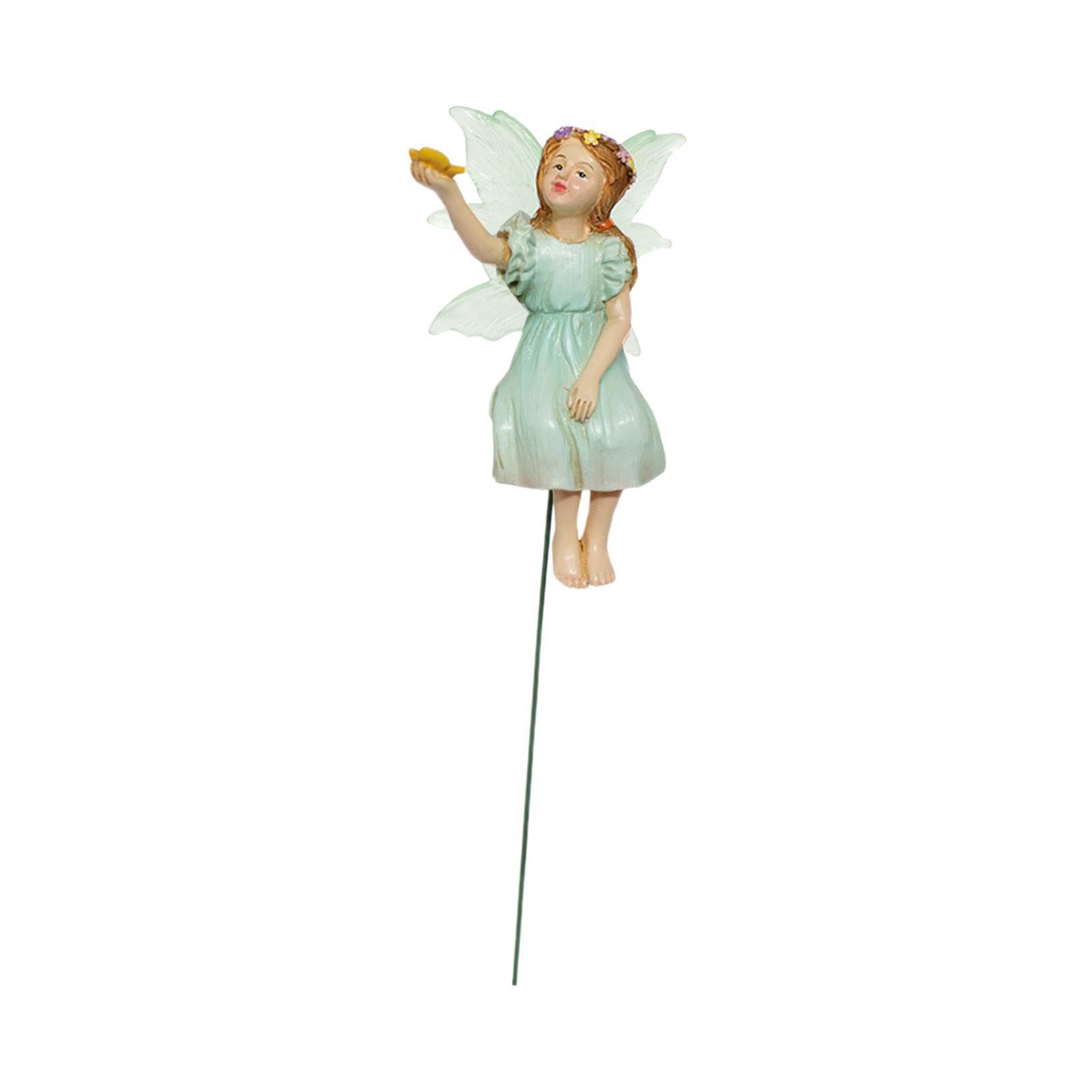 Quxvuis Childrens Toy Fairy Garden House Figurines Supplies Statue Versatile And Reliable Or As Home Decoration To Decorate Garden Miniature Fairy Figurine
