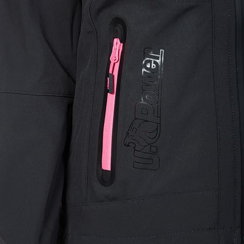 Veste Softshell de travail pour femmes U-Power blouson gris violet SPACE