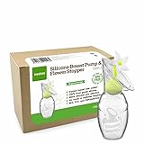 Haakaa Generation 2 Silicone Breast Pump with Suction Base and White Flower Stopper Gift Box, 150 ml Capacity