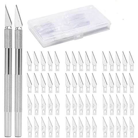 ZITFRI Cuter Manualidades Precision con 60 Cuchillas de Recambio Cover