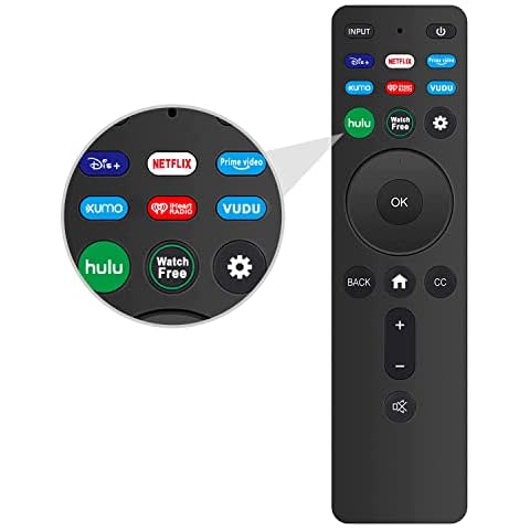 Universal Replacement Remote XRT260 for All Vizio Smart TVs with Shortcut Buttons Disney, Netflix, Prime Video, Hulu, XUMO, VEDU, iHeart Radio and More. Cover