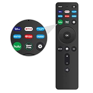 Universal Replacement Remote XRT260 for All Vizio Smart TVs with Shortcut Buttons Disney, Netflix, Prime Video, Hulu, XUMO, VEDU, iHeart Radio and More.