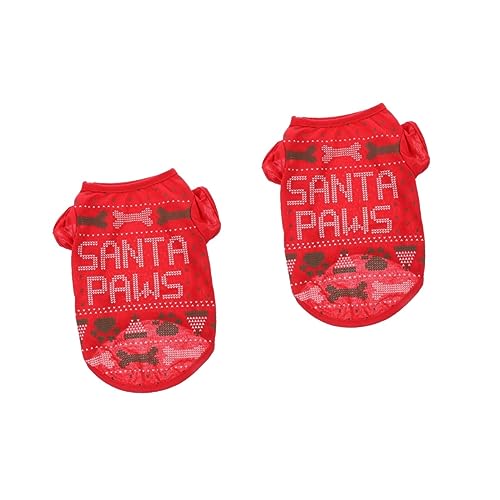 Vêtements de noël pour chiens t-shirt confortable sans stress animal
