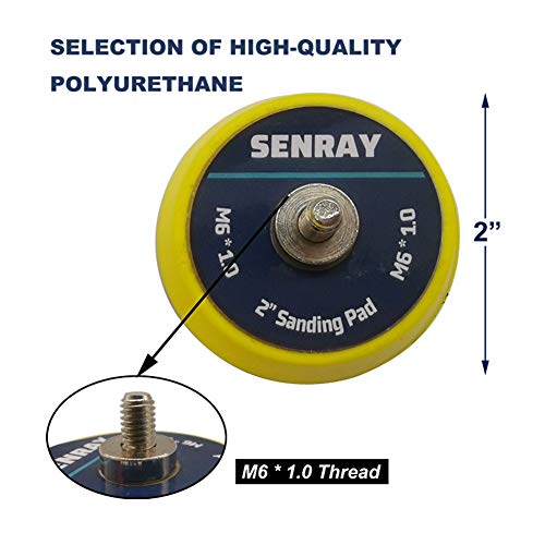 Image of 2 Inch DA Polisher & Sander Pad 5PCS - M6 Thread - Hook & Loop Random Orbital Backing Plate