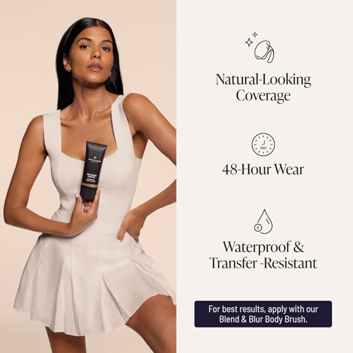 Image of Westmore Beauty Body Coverage Perfector - 4W Tan Radiance - 6.8 oz | Waterproof leg & body makeup, bronzer for women, tattoo cover up makeup, tattoo concealer