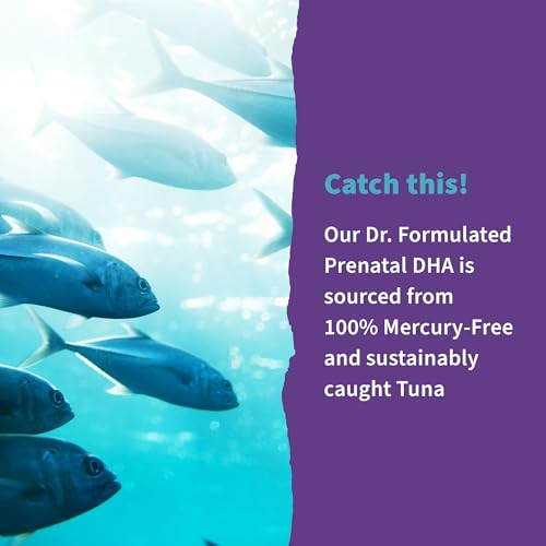 Image of Garden of Life Dr. Formulated Prenatal DHA Fish Oil - 500mg DHA & DPA in Triglyceride Form 100% DV Vitamin D3, Single Source, Mercury Free Omega 3 Supplements for Women's Health, 30 Softgels