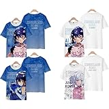 [うれしい] ゾンビランドサガ 萌えグッズ tシャツ 半袖 夏服 水野愛 紺野純子 肌着 上着 日常服 丸首 薄手 軽い 快適 柔らかい カジュアル 吸汗速乾 通気性 アニメ周辺 男女兼用 文化祭 学園祭 (L,水野 愛2) [並行輸入品]