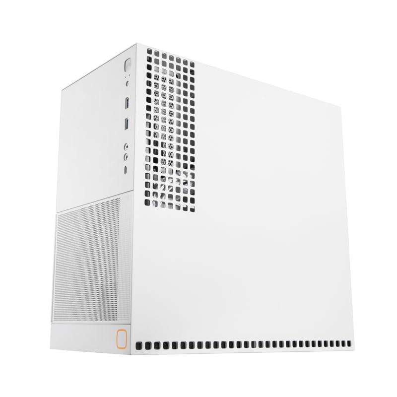 Miniatura 3 de Geometric Future M4 King Arthur White, medioMini Tower, estuche para juegos E-ATXATX, acero de vidrio0.047 in, diseño de túnel de aire vertical,