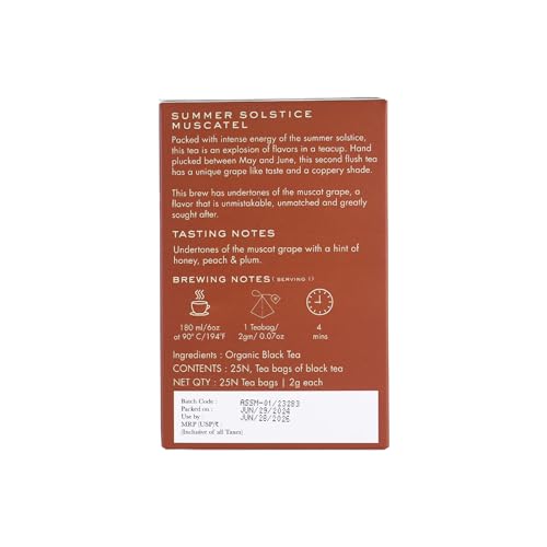 Image of Summer Solistice Mascatle | 25 Tea Bags | 50 gm | Second Flush Black Tea
