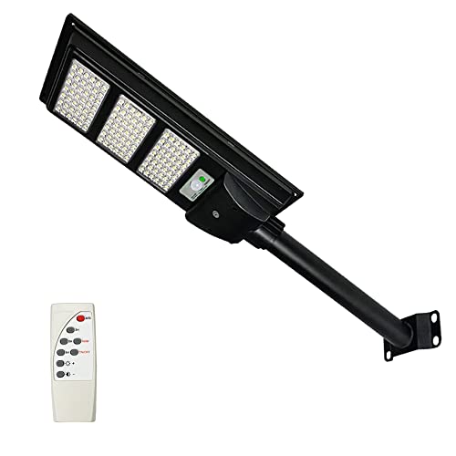 GLW 200W Solar Street Light, Dusk to Dawn Motion Sensor Outdoor Street Light for Street,Yard,Playgroud,Parking Lot