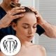 WANGCL Elektrisches Kopfhautmassagegerät, Kopfmassagegerät, 10 Massageknoten, 5 Modi, tragbare kabellose Kopfmassage für Stress, Entspannung und Verspannungen