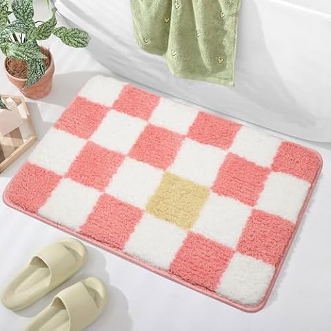 McEu Non Slip Bath Mat Pink 45 x 65 cm Cover