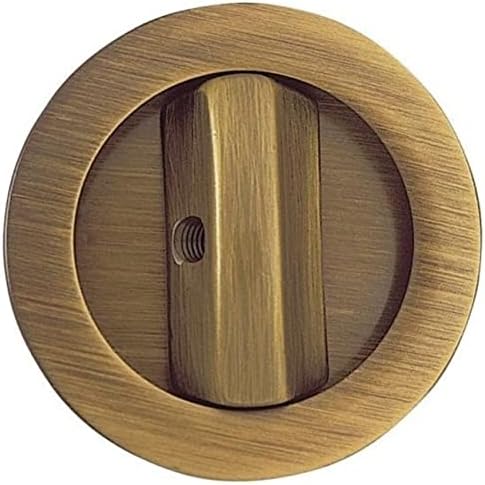 Eclisse OS/E Privacy Round Trim Pocket Door Lock with Thumbturn - Satin Chrome