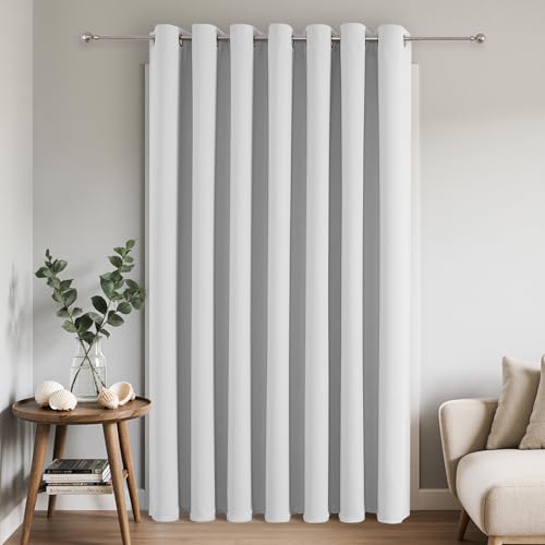 Joydeco Cortinas Opacas para Puerta corrediza de Patio de 96 Pulgadas de Largo, Cortinas divisoras de habitación con Ojales, Cortinas Opacas térmicas Extra Anchas para Dormitorio, Sala de Estar