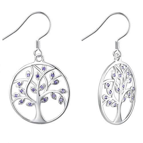 YL Lebensbaum Ohrringe 925 Sterling Silber Baum des Lebens...
