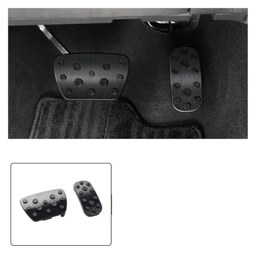 車用フットペダル、 トヨタ ランドクルーザー 250 2024 2025 1958 プラド LC250、レクサス GX550 アクセルペダルカバー、インテリアアップグレードアクセサリーチューニングに適合(B Style Black 1)