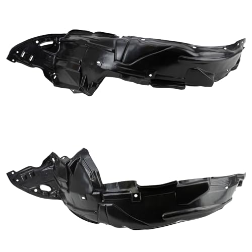 Image of TRQ Front Inner Fender Liner Set Compatible with 2006-2011 Honda Civic HO1248130 HO1249130 HO1250106 HO1251106