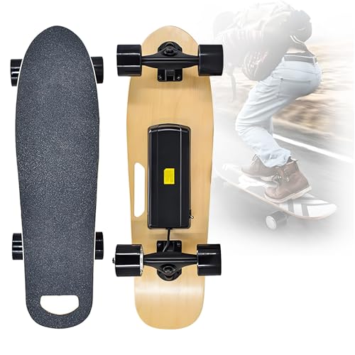 EpyGnom Longboard Eléctrico Todoterreno de Largo Alcance 7 Capas de Arce Control Remoto Inalámbrico 3 Velocidades Ajustables Velocidad Máxima de 15 Km, Alcance de 8 Km Patinetas Todoterreno