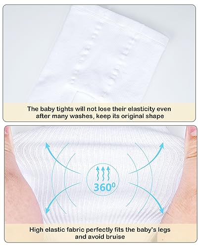 Image of Stelle Toddler Girls Tights Baby Cable Knit Stockings Thick Cotton Legging