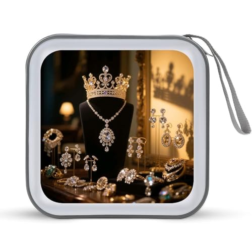 Boîtier CD DVD 40 compartiments plastique zippé pour maison et auto