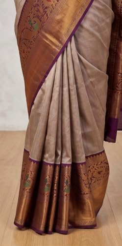 Sri Vijayaraya Handlooms gold kuppadam silk saree – image 5