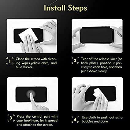 Image of Tempered Glass Screen Protector Compatible for iPhone 13 Pro Max Full Screen Coverage (Except Edge to Edge) and Free Complete Easy Installation kit